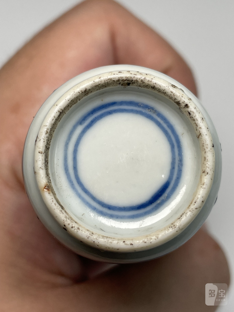 清中期 青花釉里红包公审案鼻烟壶 - 图19